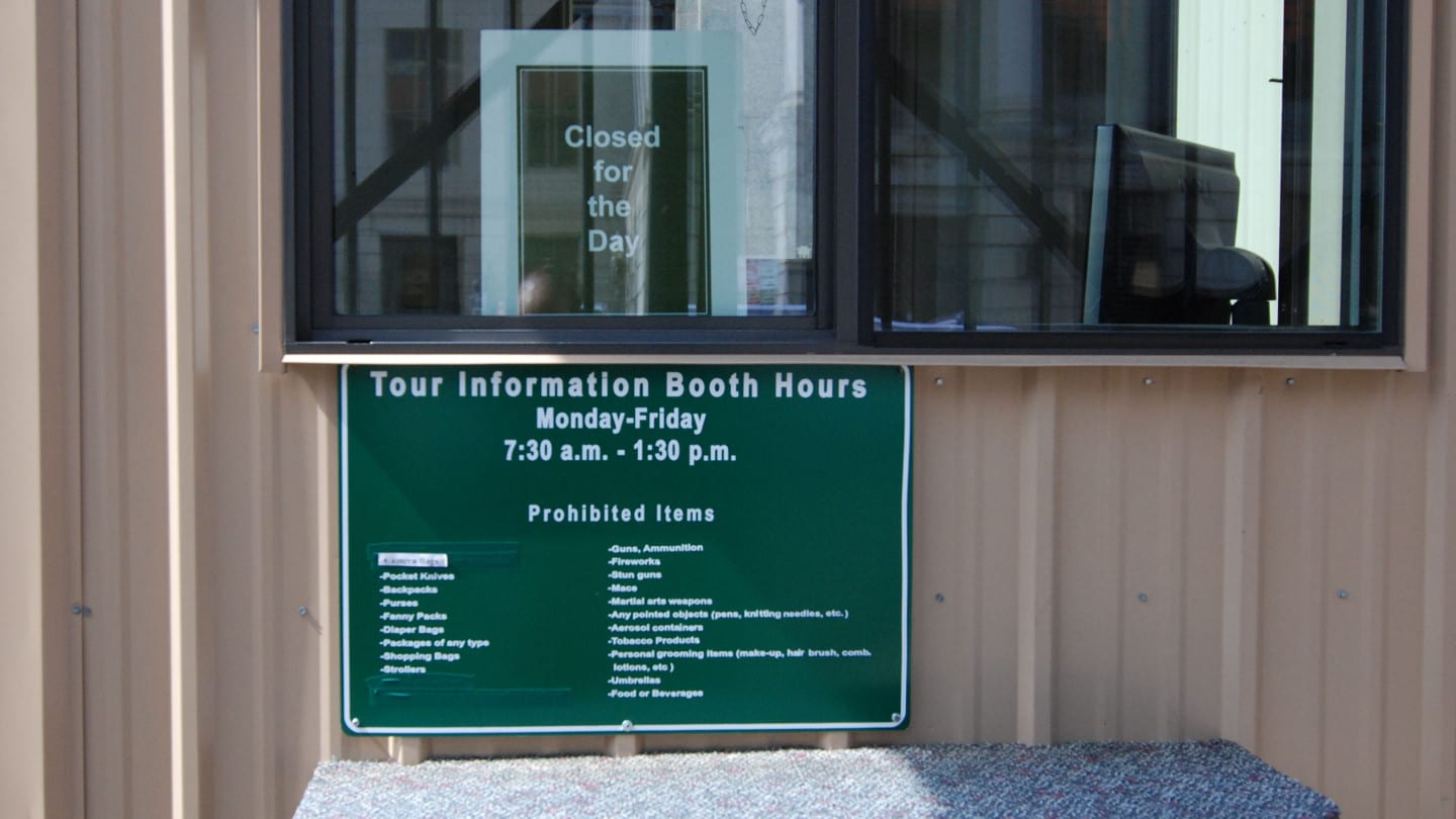 Denver Mint Tour Booth Sign