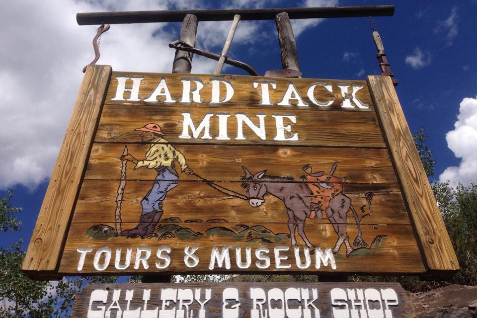 Hard Tack Mine Welcome Sign Colorado