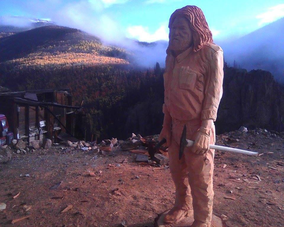 Last Chance Mine Miner Statue Creede