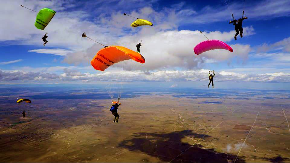 Out of the Blue Skydiving Parachutes Deployed Colorado