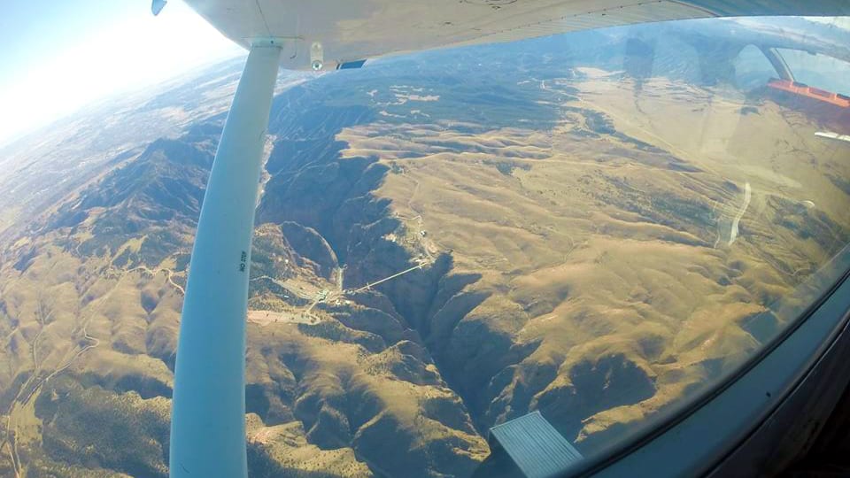 Royal Gorge Skydive Airplane View