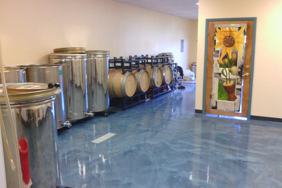Augustina's Winery Wine Barrel Aging