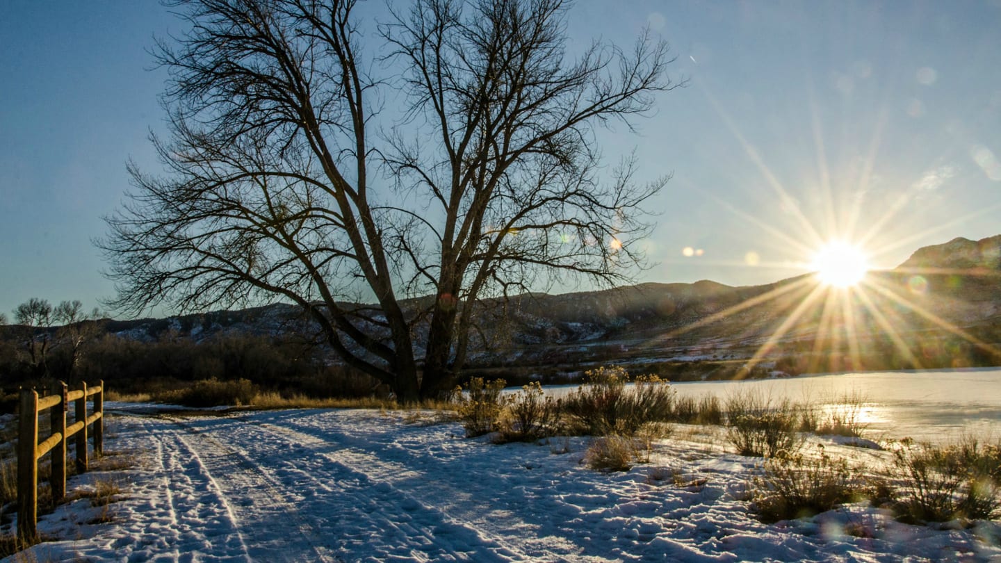 Chatfield State Park Winter Sunset