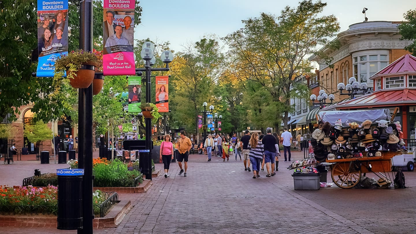 Pearl Street Downtown Boulder Colorado