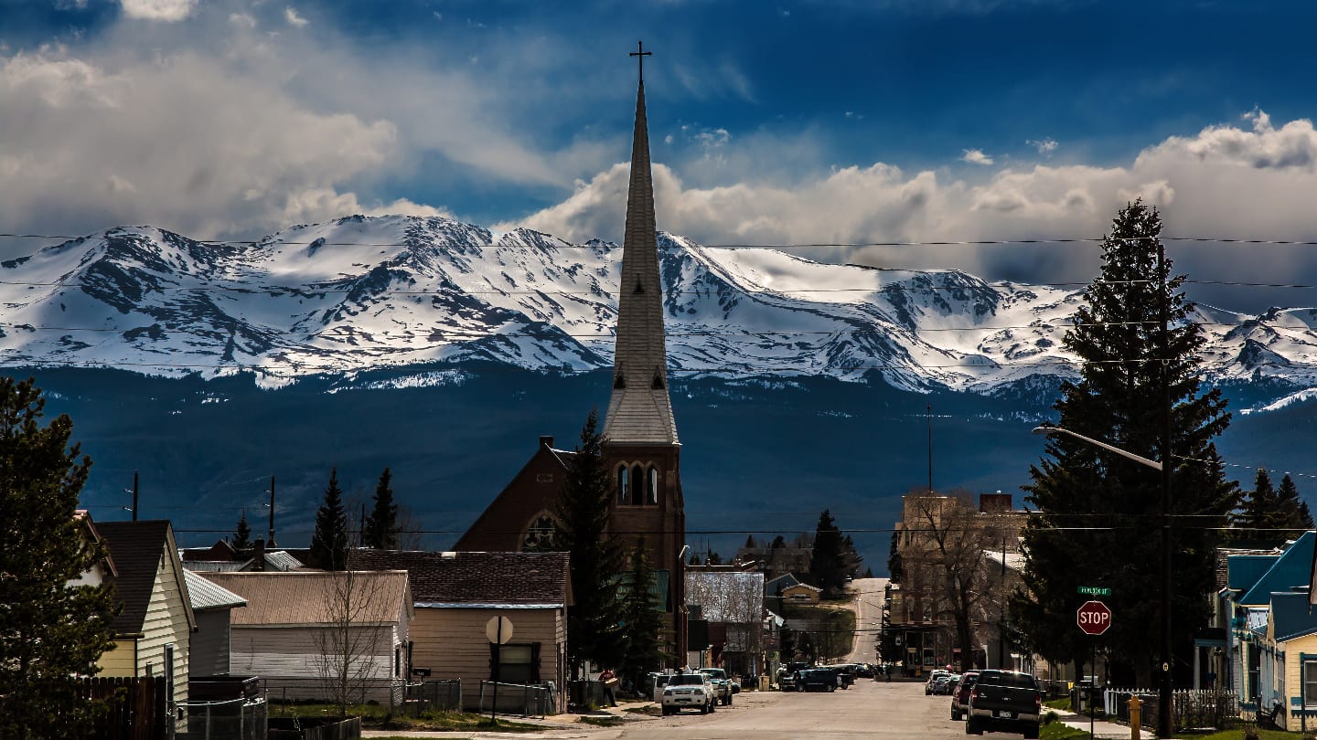 Downtown Leadville Colorado Mountains