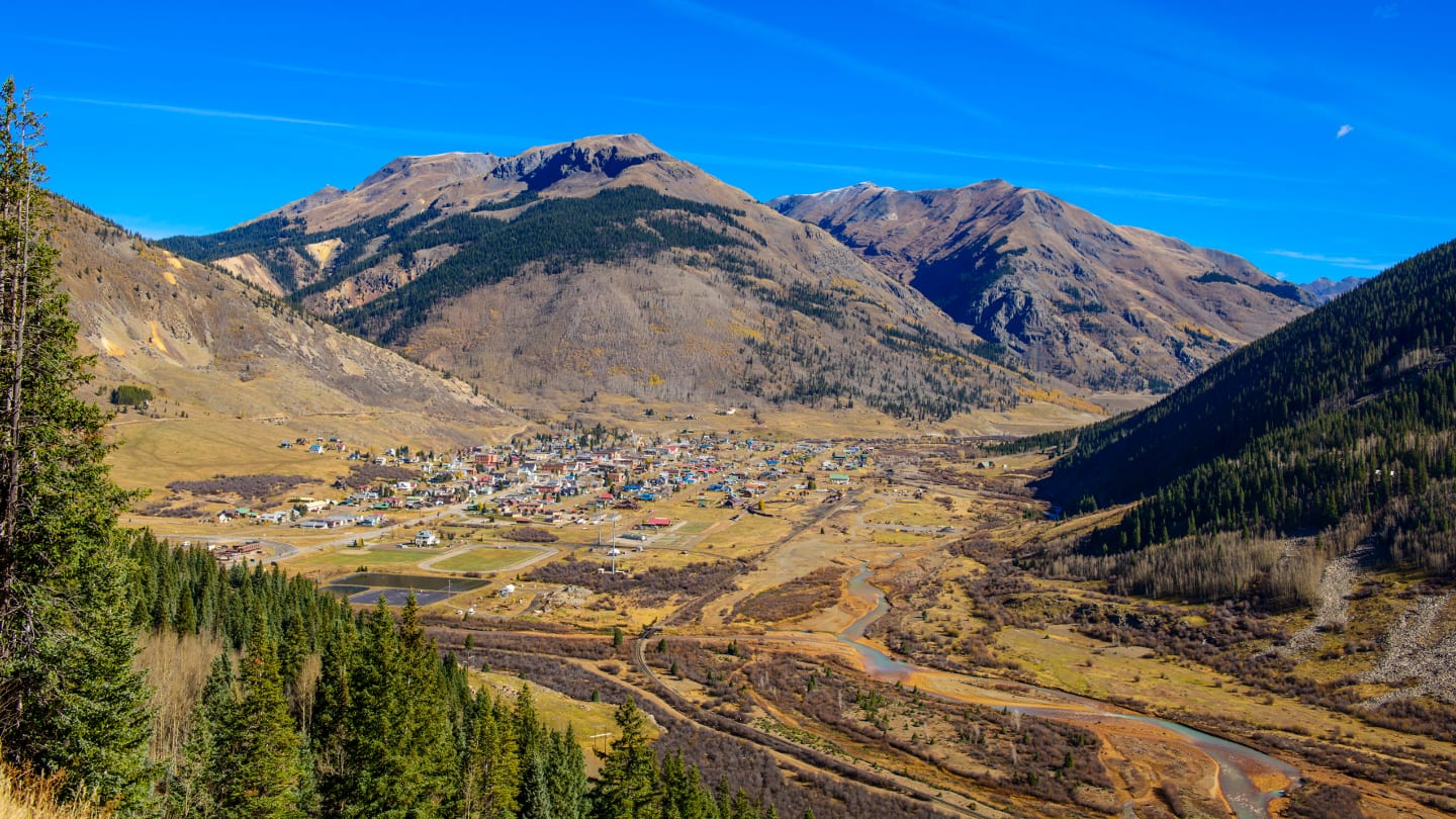 Silverton Colorado Aerial View