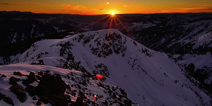 Eagles Nest Wilderness Gore Range Vail Valley Sunset