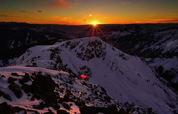 Eagles Nest Wilderness Gore Range Vail Valley Sunset