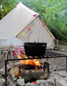 Glamping Campfire Cast Iron Pot