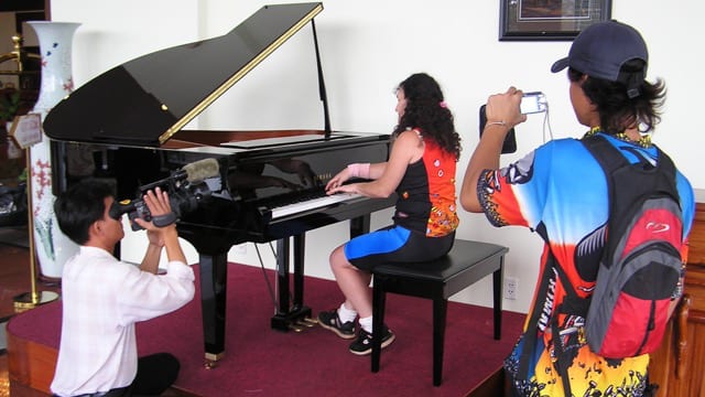 Stacey Rose Piano Filiming