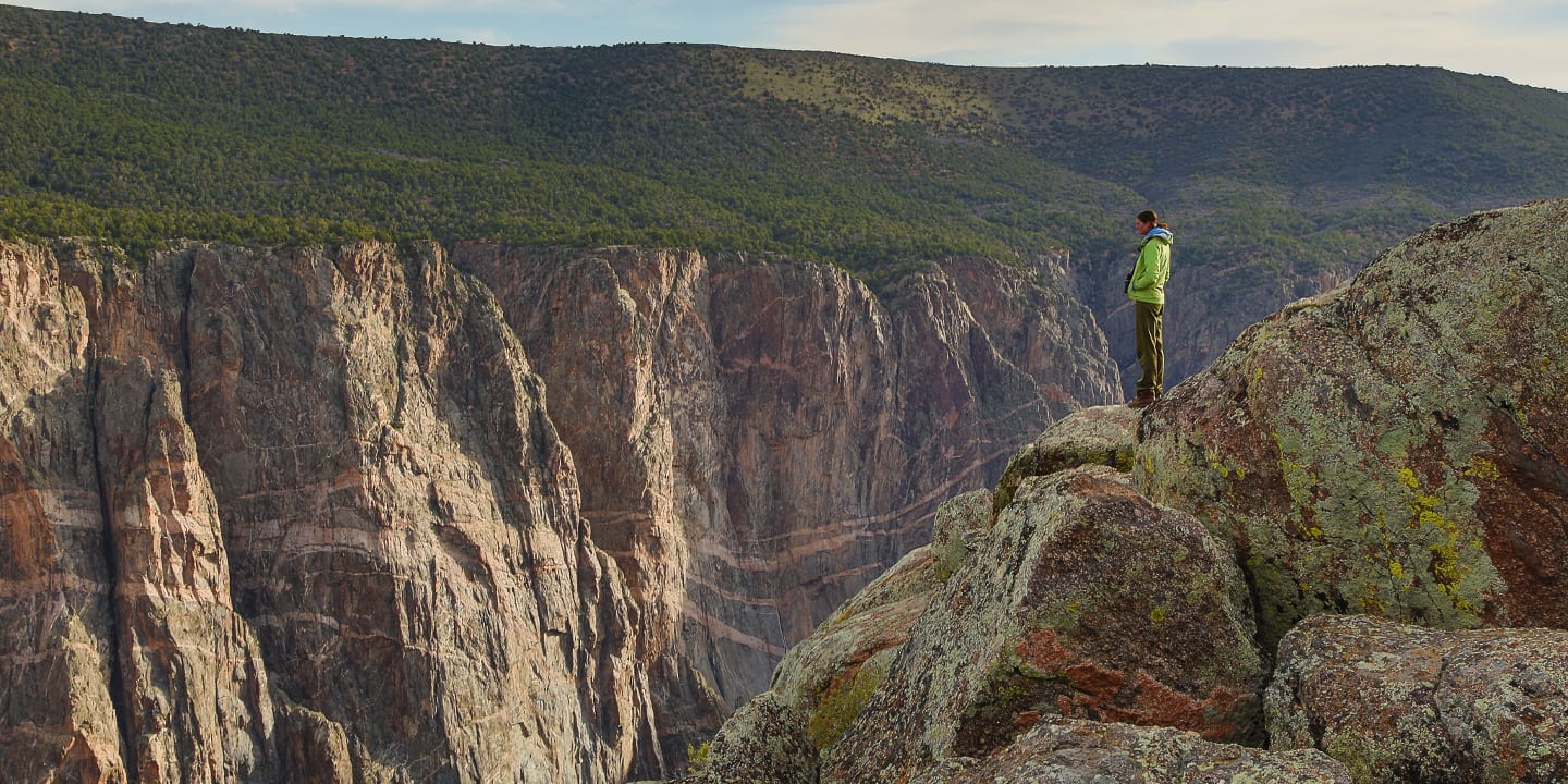 Painted Wall Overlook In Black Canyon Of The Gunnison National Park, C –  georgemillerart