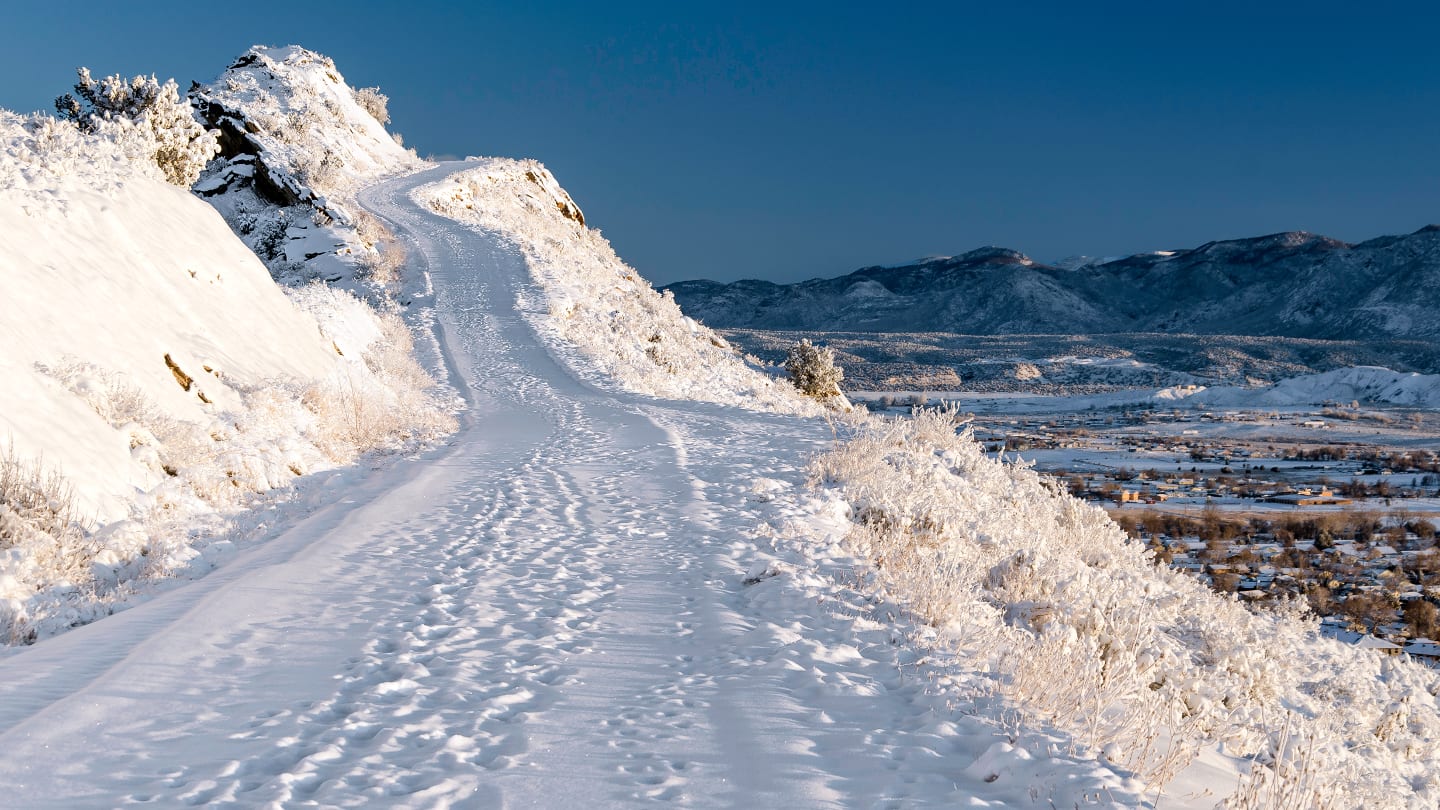Skyline Road Winter Driving Canon City Colorado