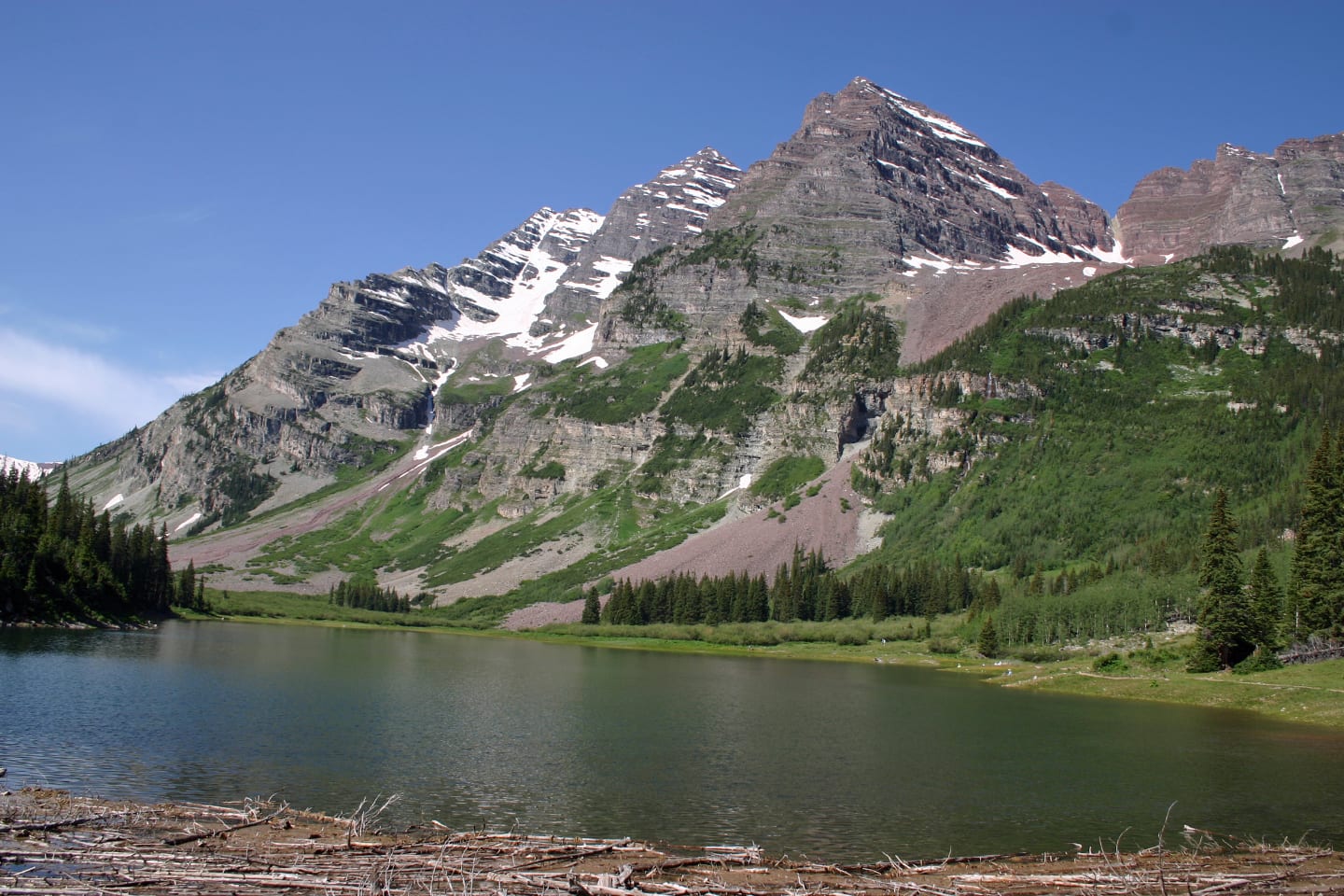 Maroon Bells Lake Mountains Colorado
