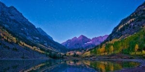 Maroon Lake Autumn Aspen Colorado