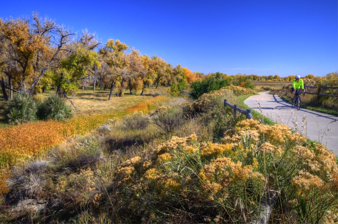 Poudre River Trail Biker Frank State Natural Area