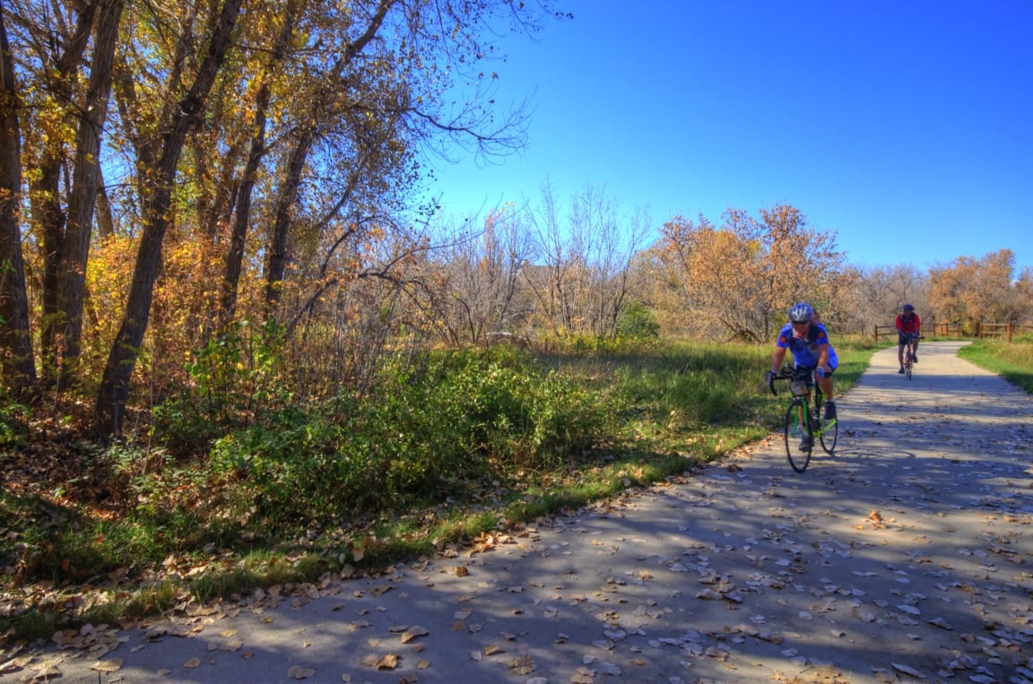 Biking Poudre River Trail River Bluffs Open Space