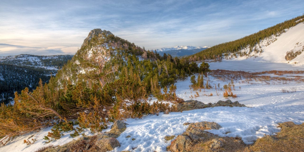 Hiking Saint Mary's Glacier Frozen Lake Colorado