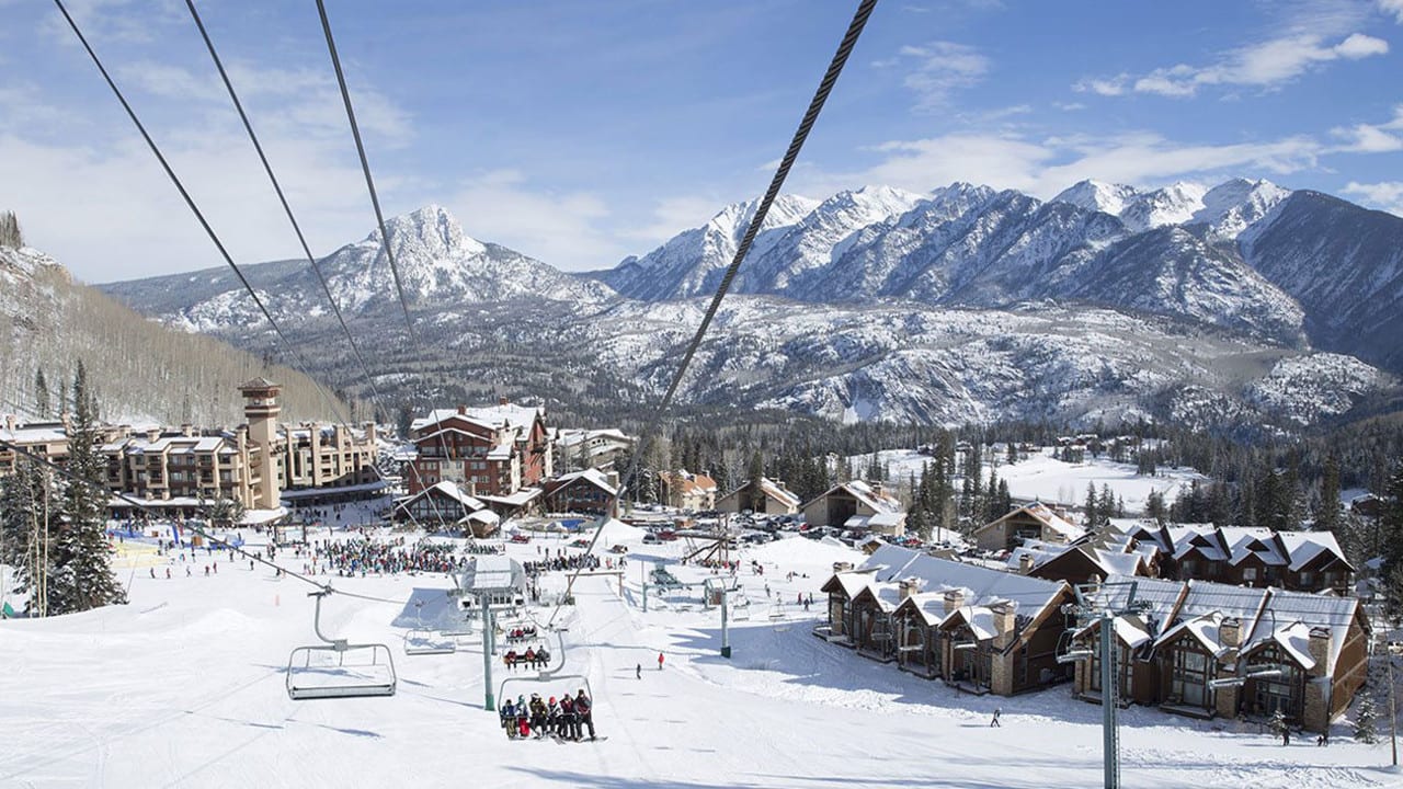 Purgatory Ski Resort Base Aerial View