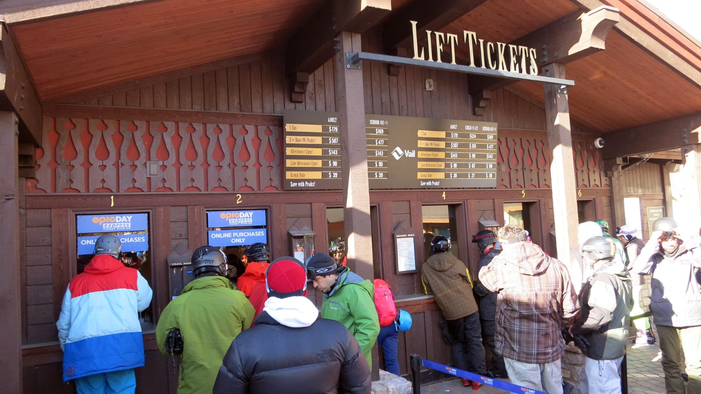 Vail Ski Resort Lift Tickets Office Line