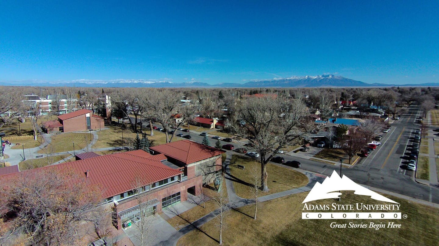 Adams State University Alamosa Aerial