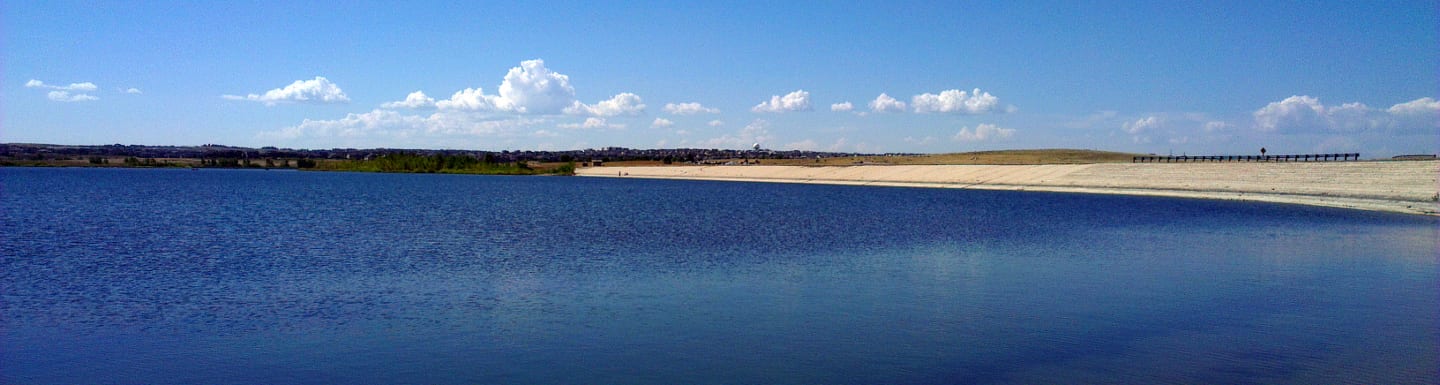 Aurora Reservoir Dam Colorado Panorama