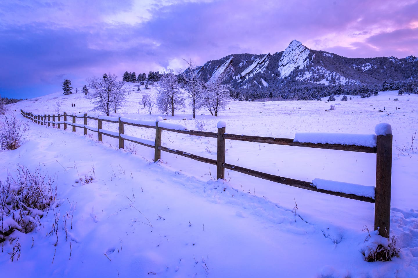 Chautauqua Park Winter Flat Iron Mountains Boulder