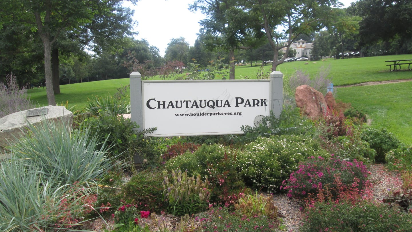 Chautauqua Park Entrance Sign Boulder