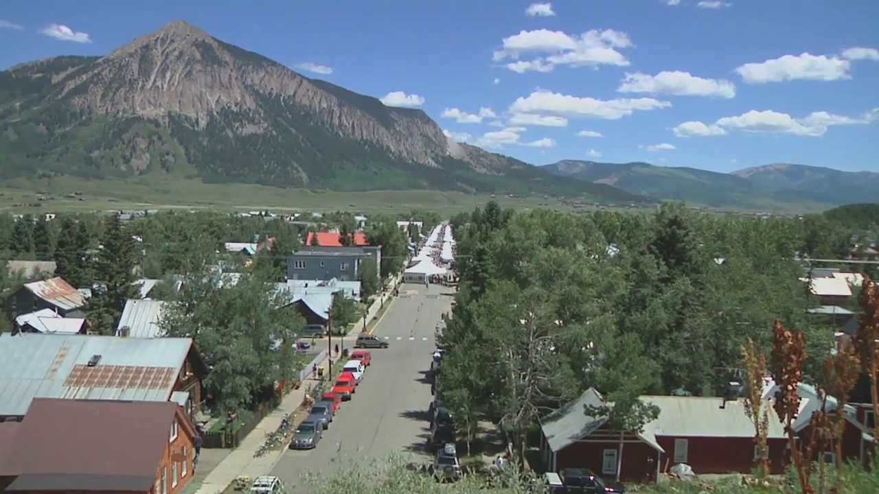 Crested Butte Arts Festival Aerial View Elk Avenue