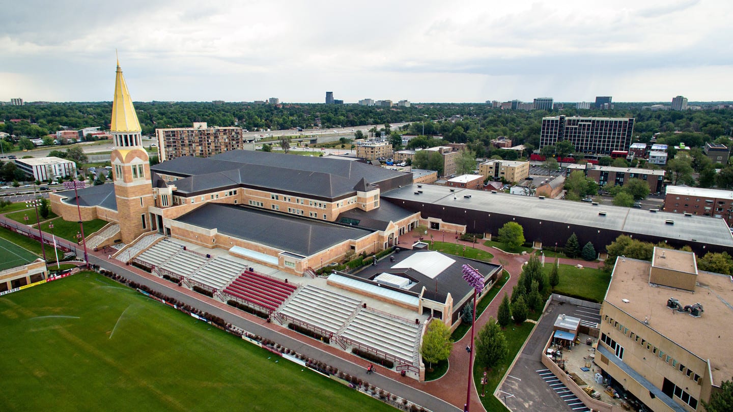 University of Denver Campus Aerial View