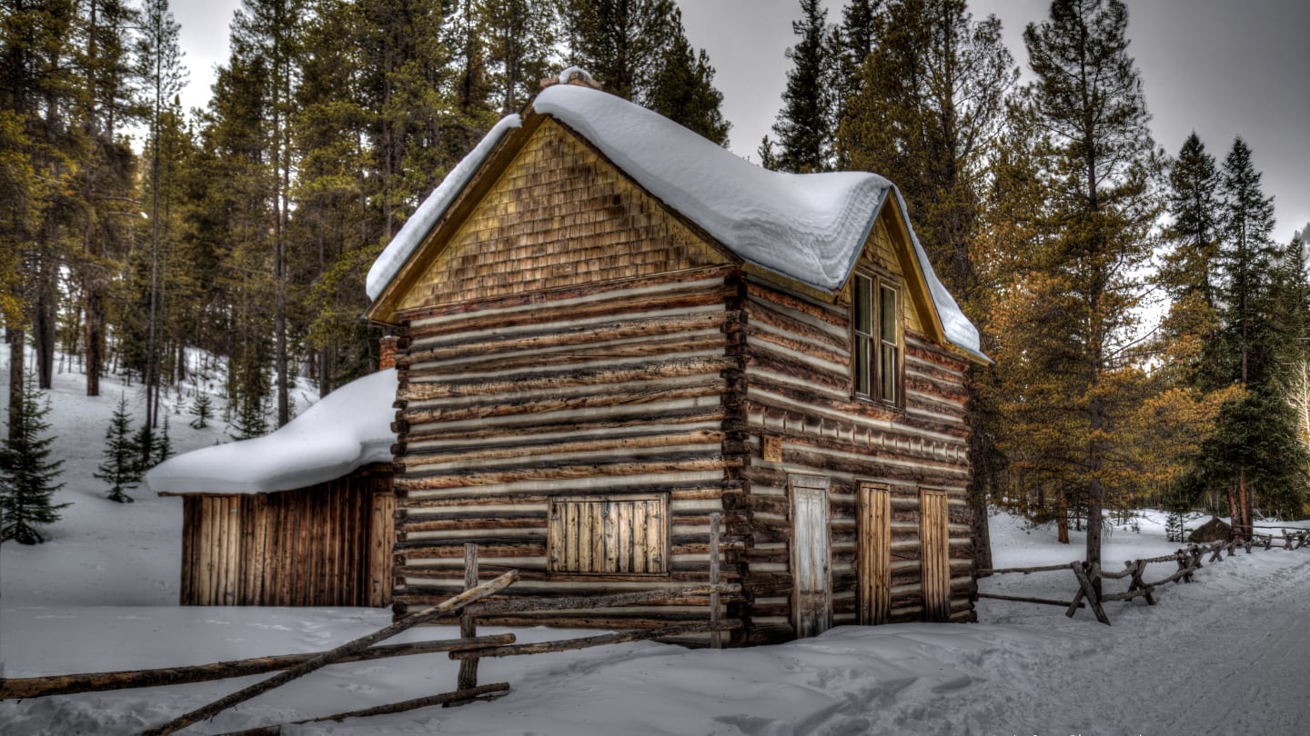 Saint Elmo Ghost Town Haunted Building Winter