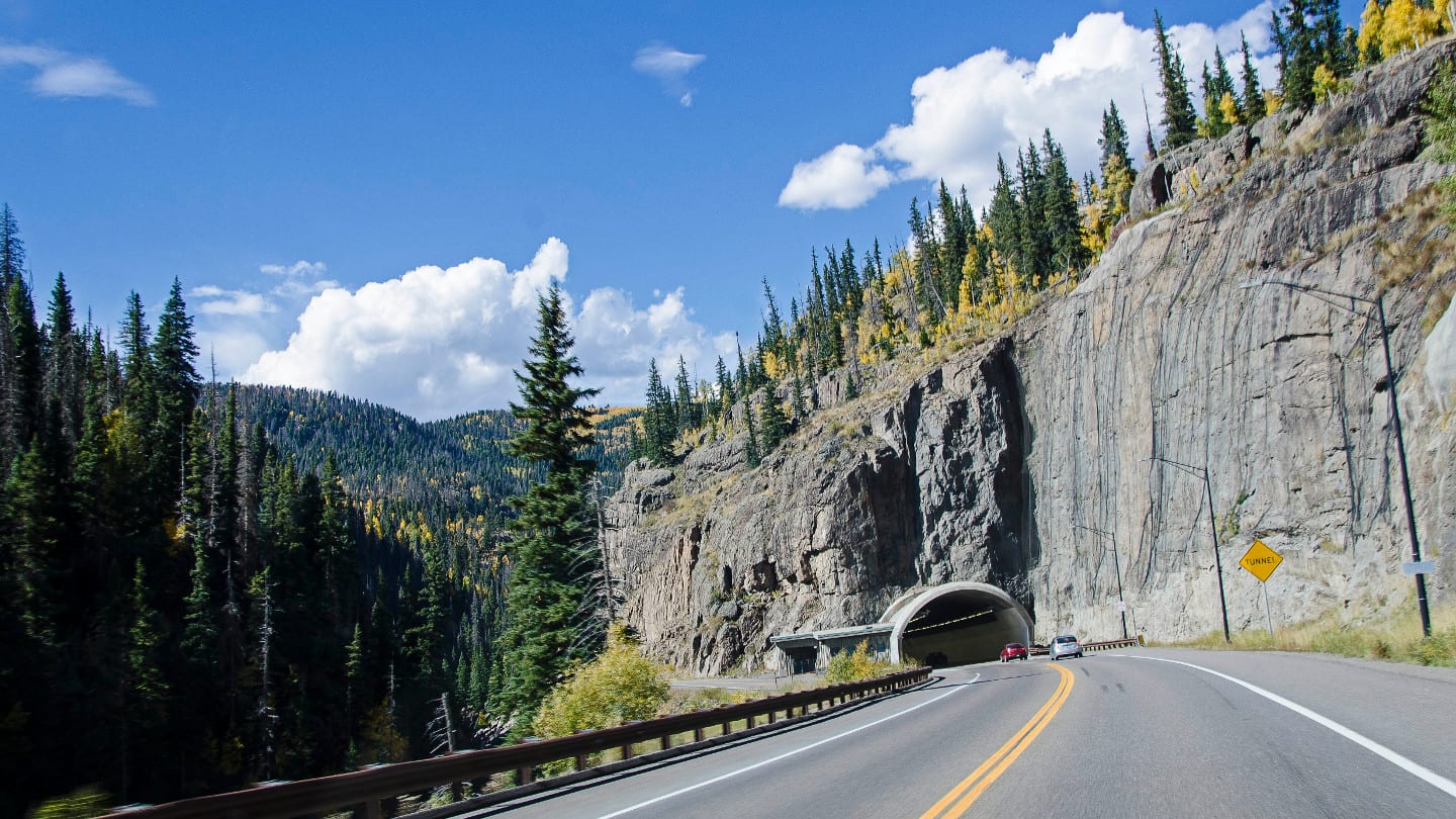 Move to Colorado Tunnel Highway 160 Scenic Drive