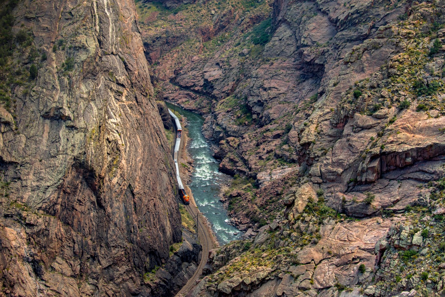 Keajaiban Alam Royal Gorge Canyon Kereta Colorado