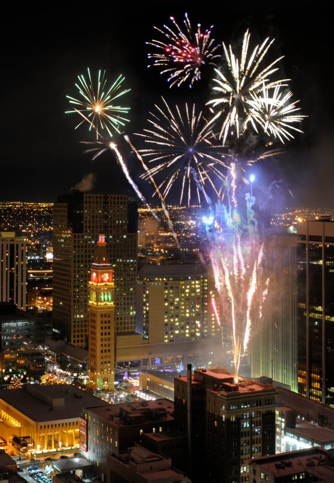 New Year’s Eve Fireworks in Downtown Denver 2022 December Festival