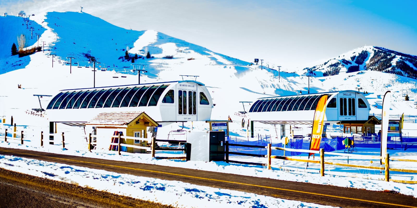 Dollar Mountain Chair Lifts Sun Valley Ski Resort