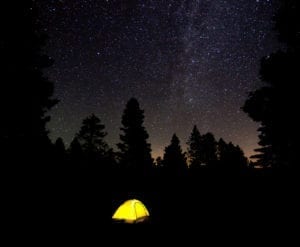 Camping Tent Night Stars Howard Colorado