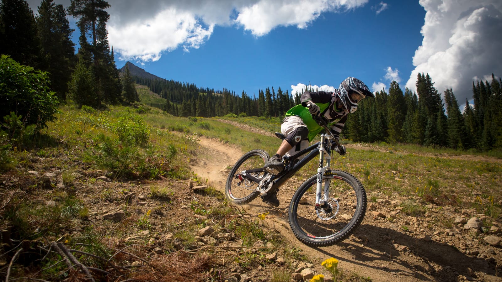 Mountain Biking Downhill Crested Butte Resort Trail