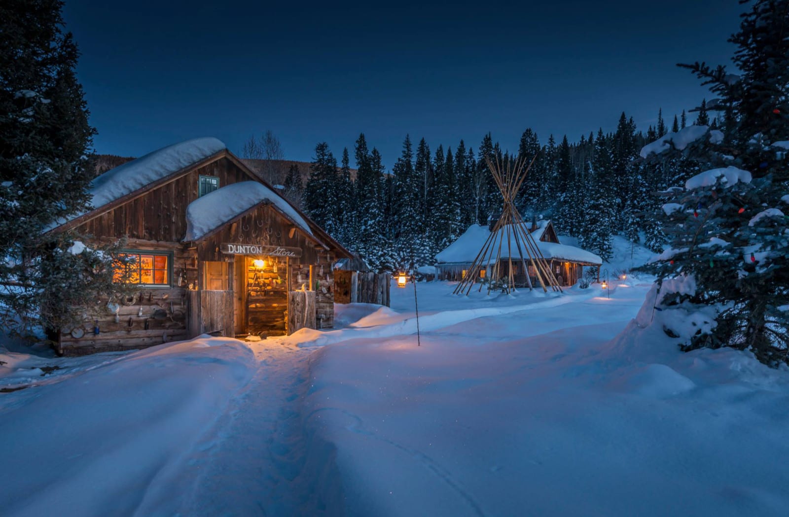Dunton Hot Springs Dolores CO Winter Cabins