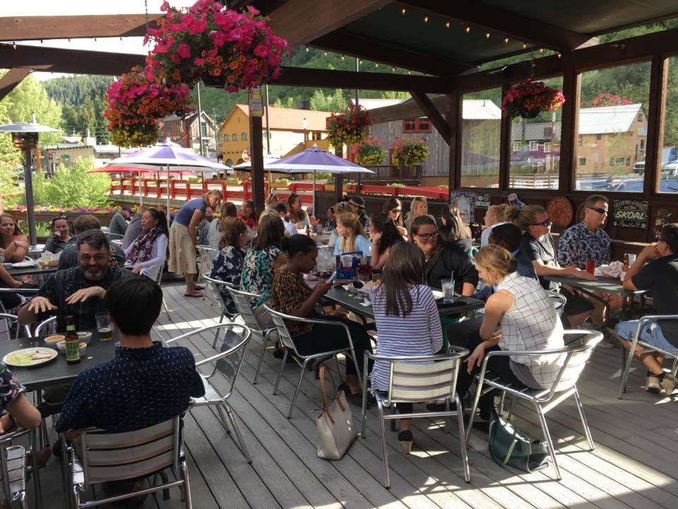 Minturn Saloon CO Riverside Patio Summer