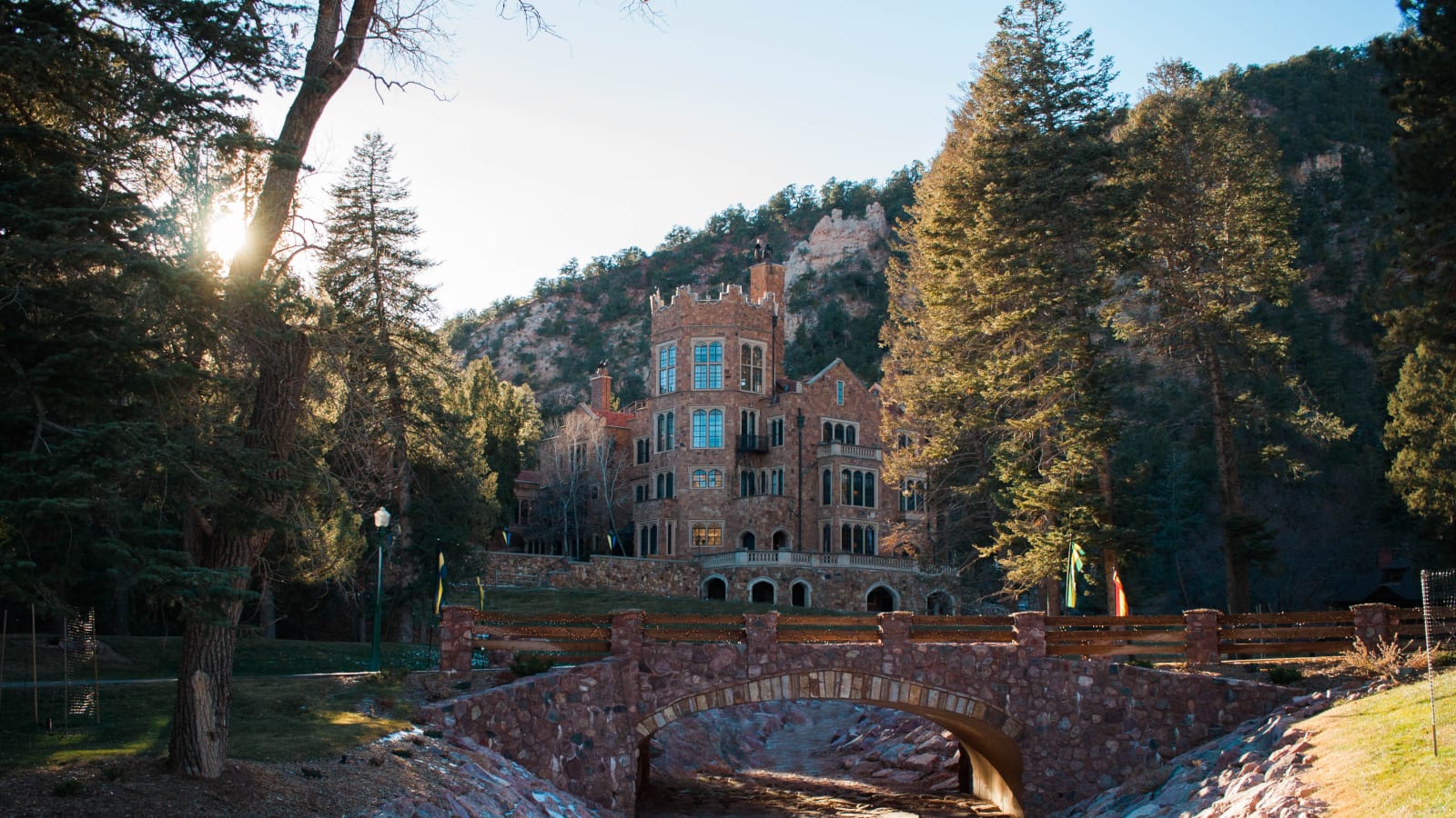 Perjalanan Musim Dingin Colorado Springs Kastil Glen Eyrie