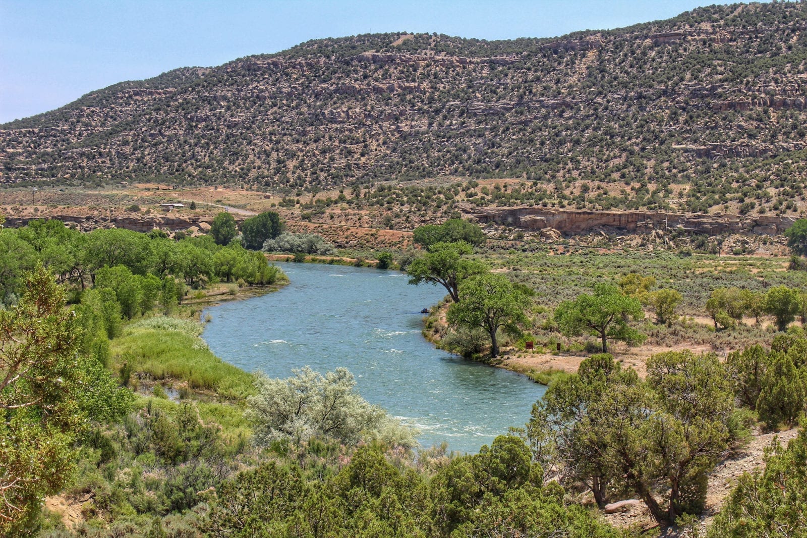 image of San Juan river at Navajo State Park