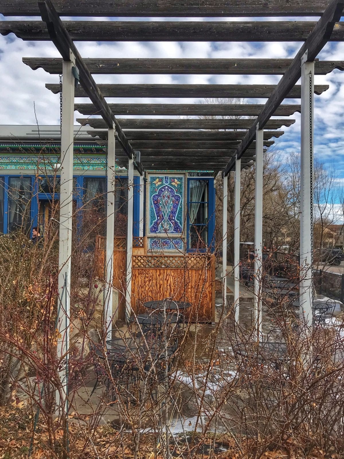 image of outdoor dining patio at Boulder Dushanbe Teahouse