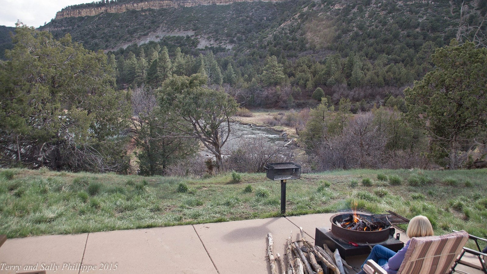 image of campfire at Ridgway state park