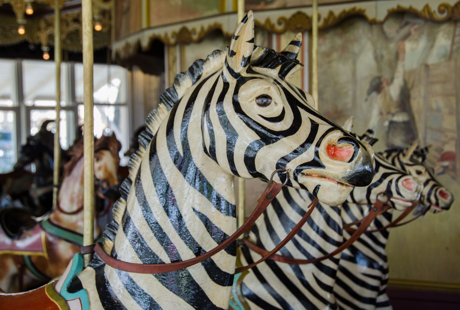 Kit Carson County Carousel Burlington CO Zebras