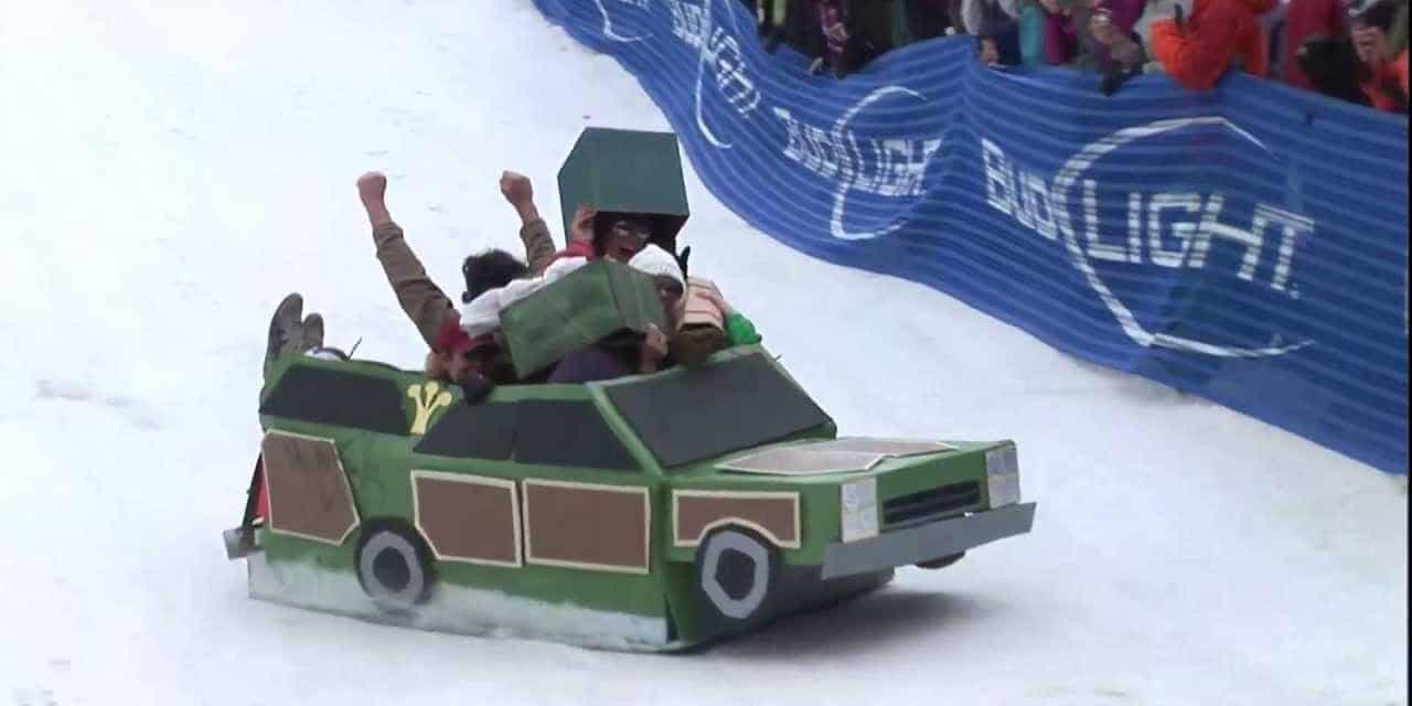 Steamboat Cardboard Classic Station Wagon Sled