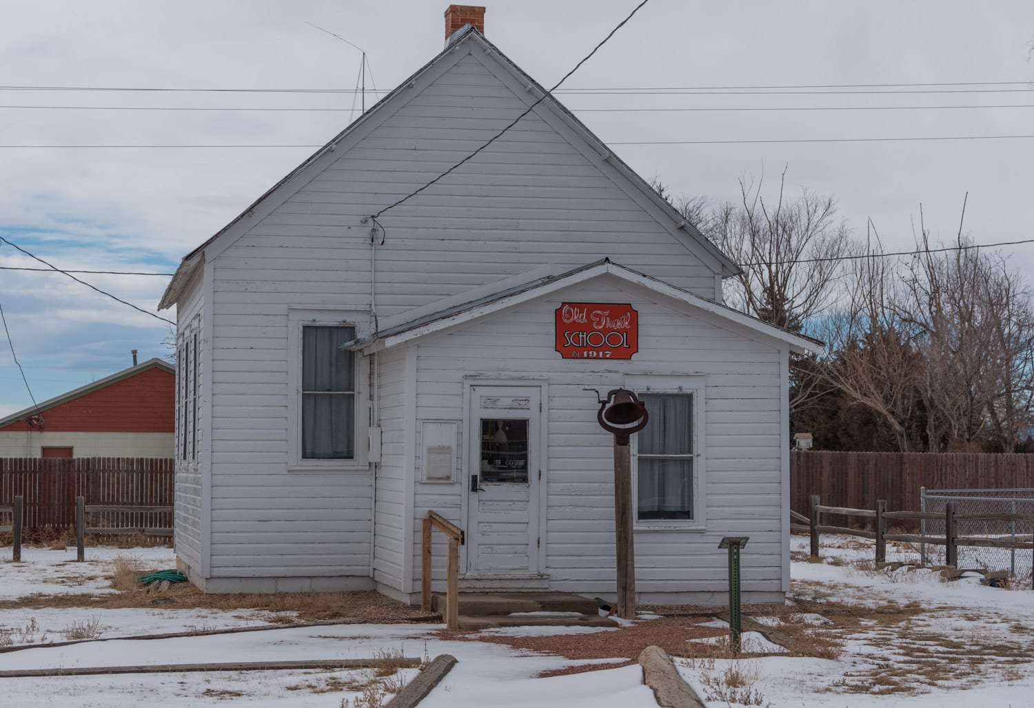 image of historic school in Wiggins, CO