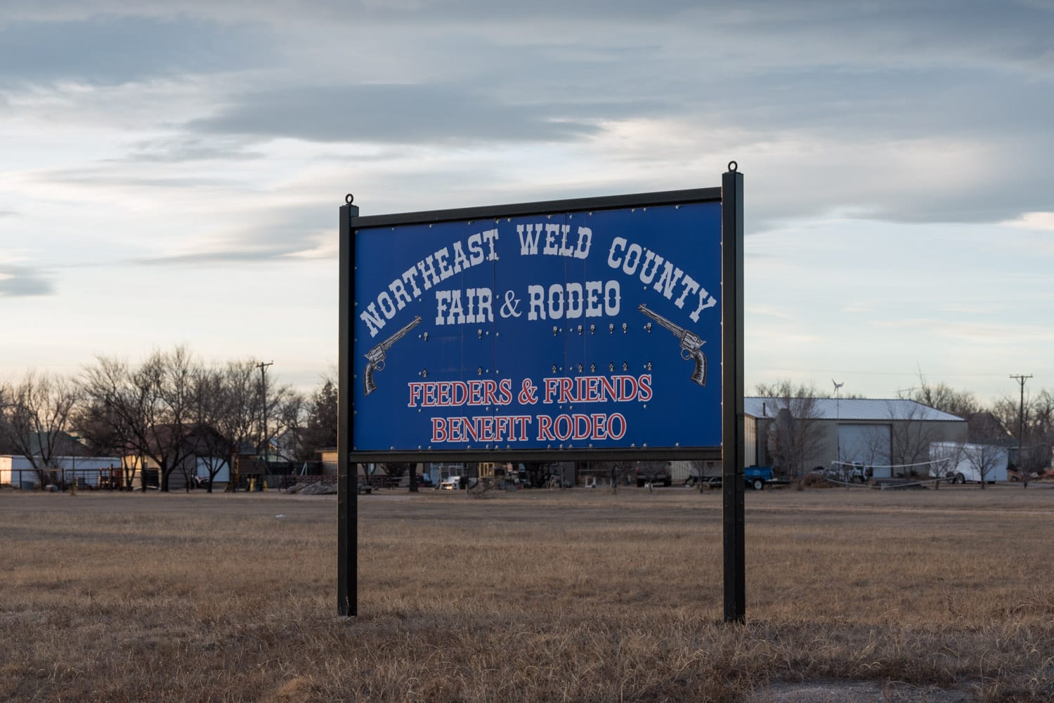 image of Weld County Fair sign in New Raymer, CO