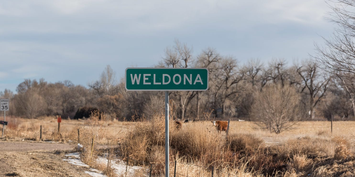 image of sign in Weldona, CO