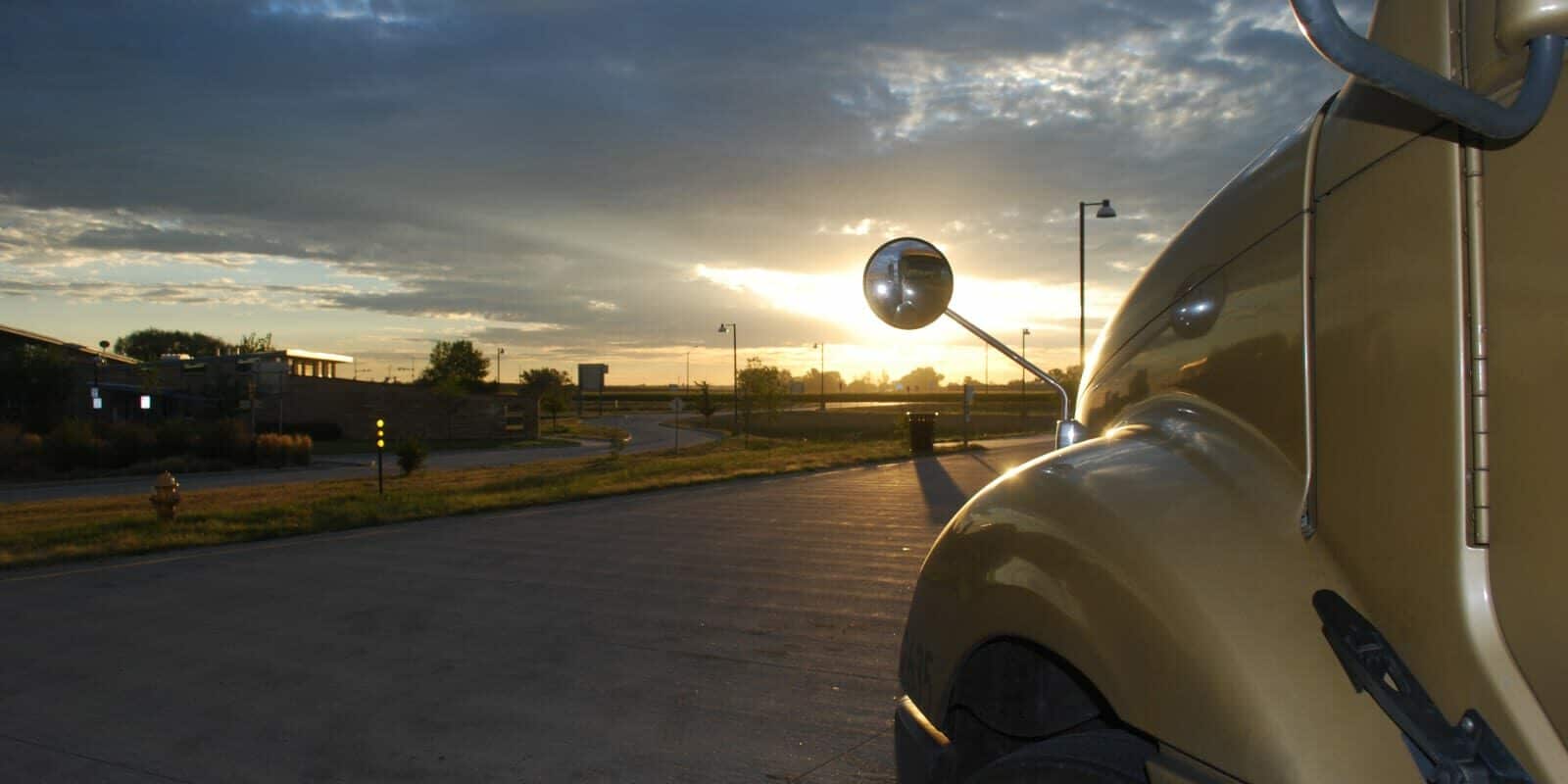 Truck Rest Stops Colorado I-25 North Fort Collins Sunrise