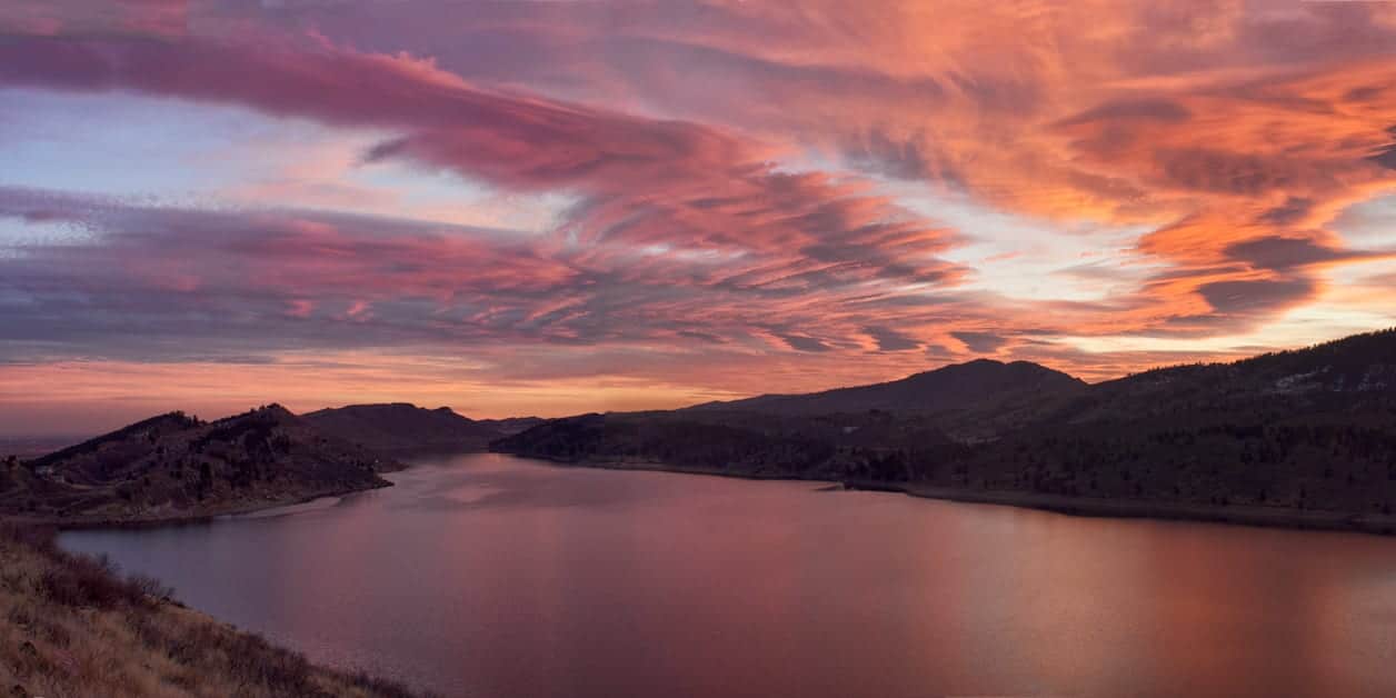 Hiking Fort Collins CO Sunrise Horsetooth Reservoir