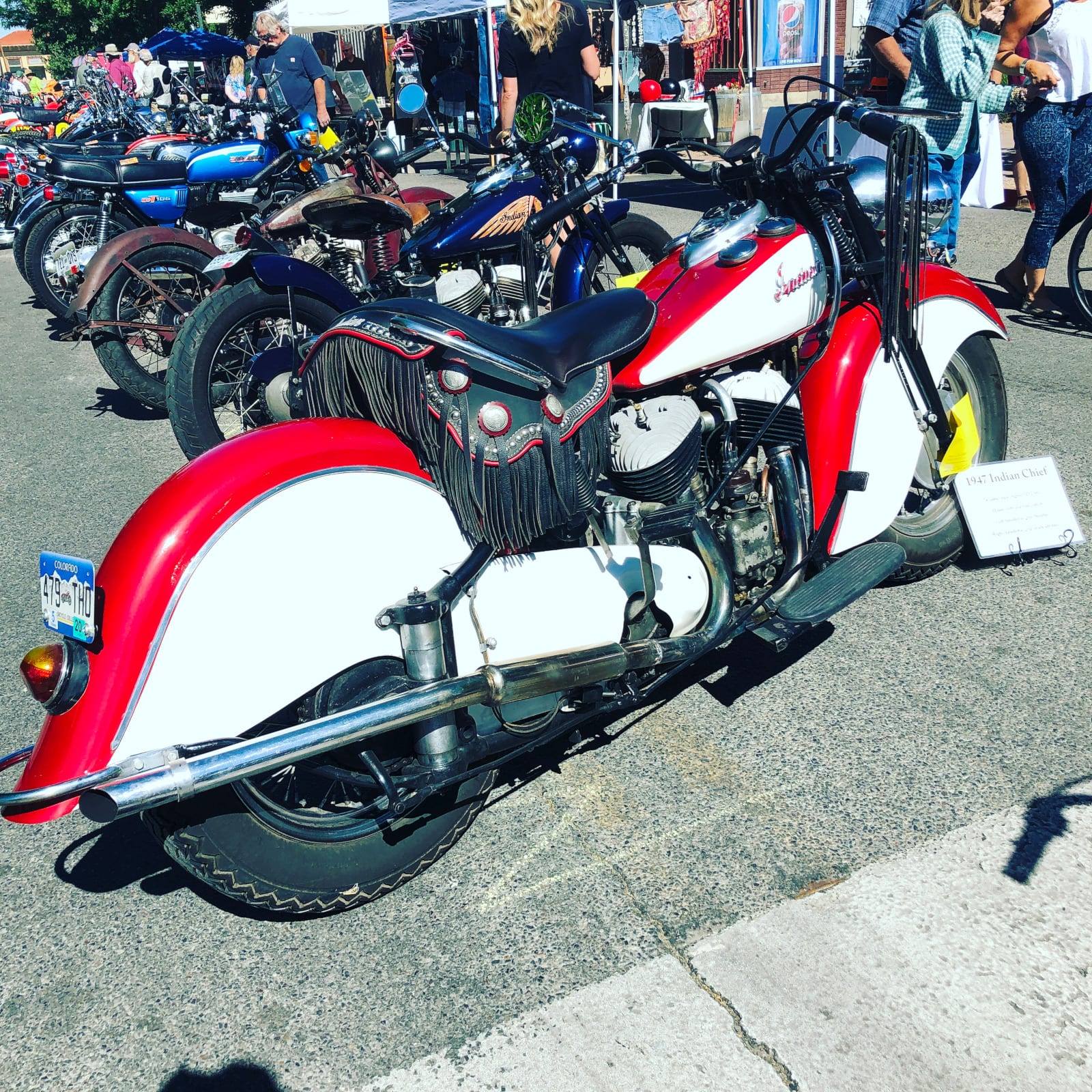 Unknown Motorcycle Show Palisade CO Vintage Bike Lineup
